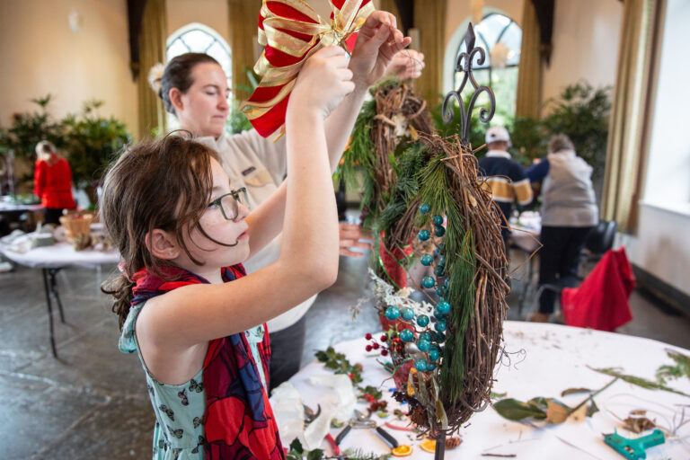 Wave hill Winter Haven Holiday Wreathmaking credit Erica Berger 3